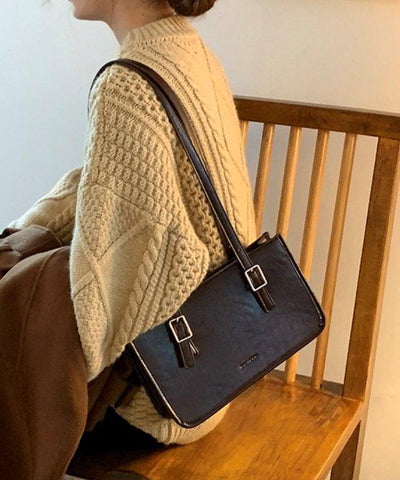 スクエアロングショルダートートバッグ - jemiremi