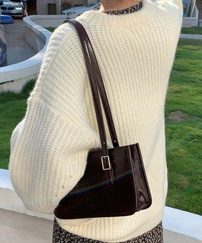 スクエアロングショルダートートバッグ - jemiremi