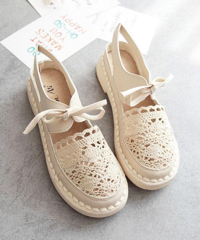 メッシュレースフラットサンダル - jemiremi